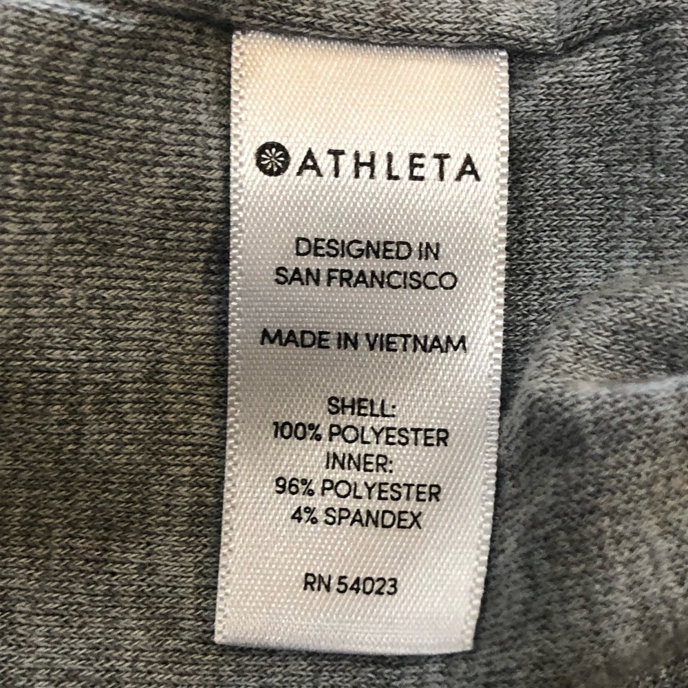 Athleta Chill Bomber Jacket Cropped Fully Lined Front Zip Drawstrings Navy Blue - Picture 14 of 15